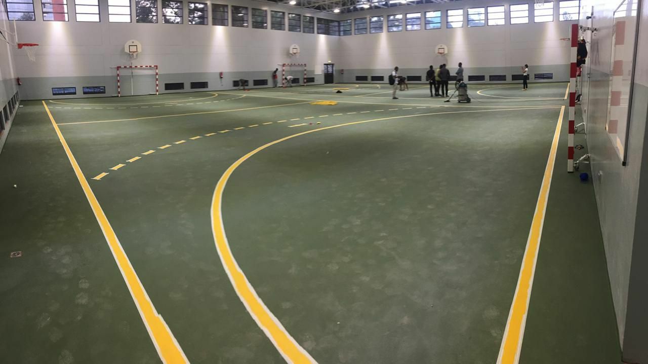 Lycée Guébré-Mariam Gymnasium — Completed gymnasium — view